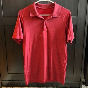 Red Lululemon Collard Shirt